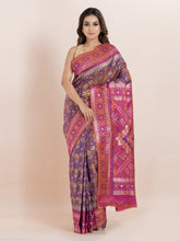 KAVVYA  PURPLE TWO TONE SAREE